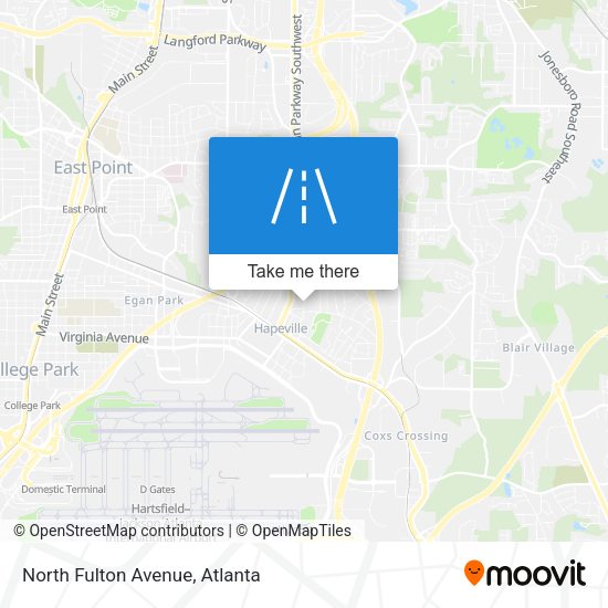 North Fulton Avenue map