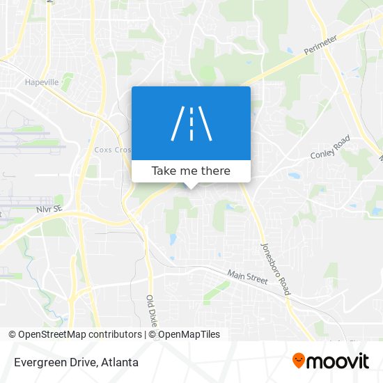 Evergreen Drive map