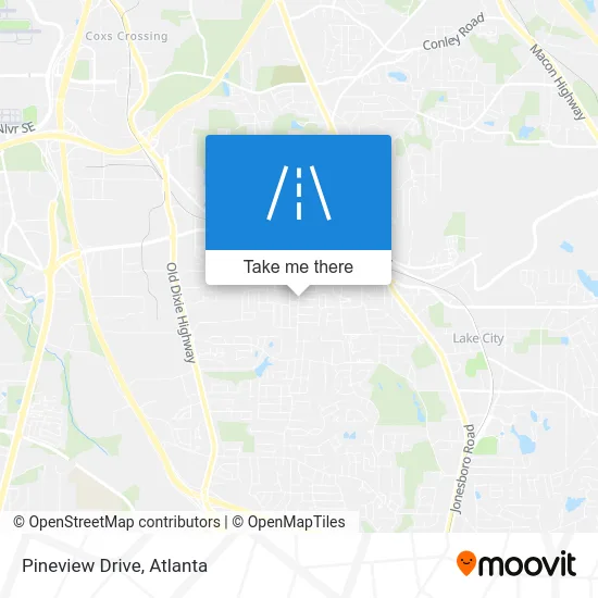Pineview Drive map