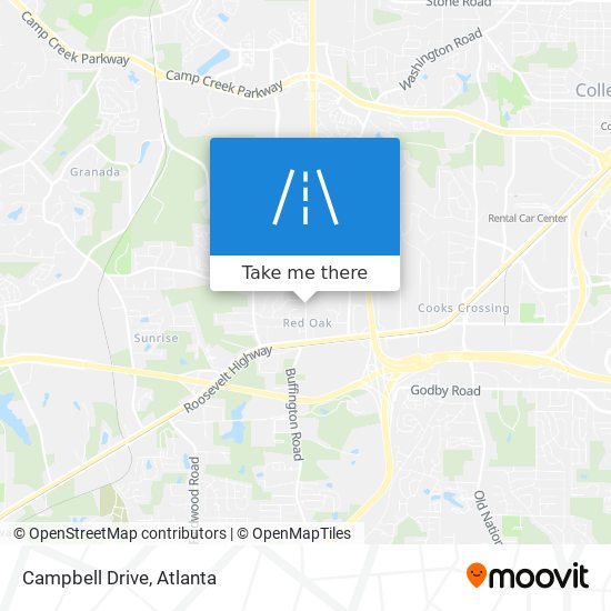 Campbell Drive map