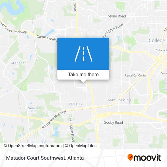 Matador Court Southwest map