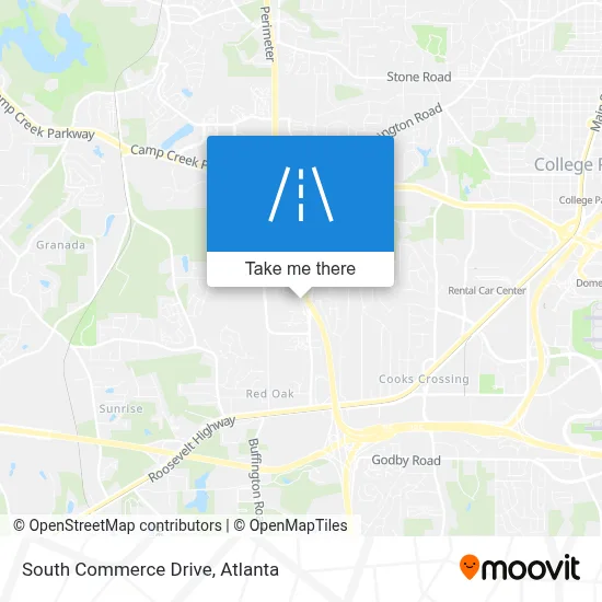 South Commerce Drive map