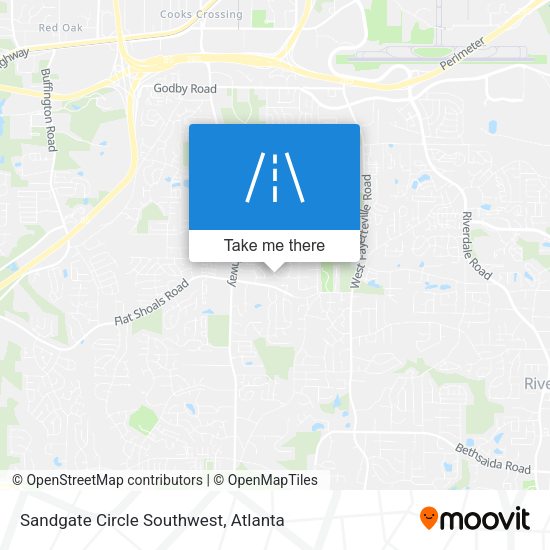 Mapa de Sandgate Circle Southwest