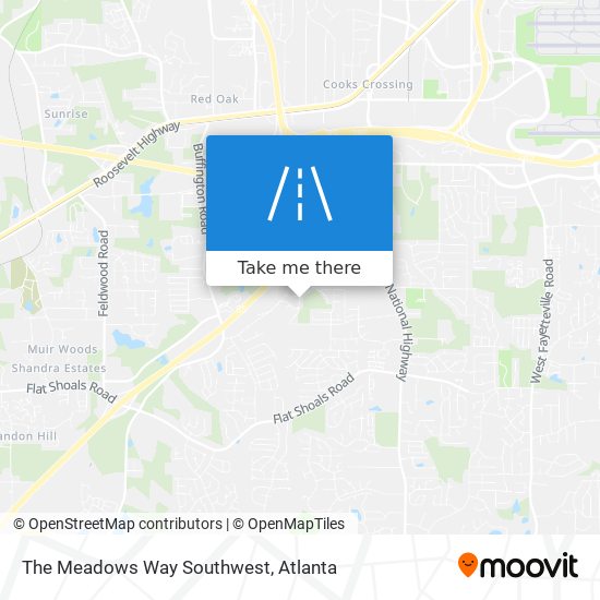 The Meadows Way Southwest map