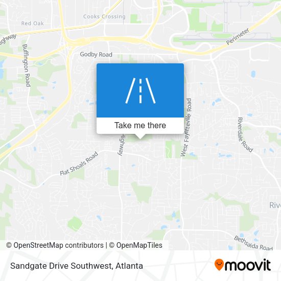 Mapa de Sandgate Drive Southwest