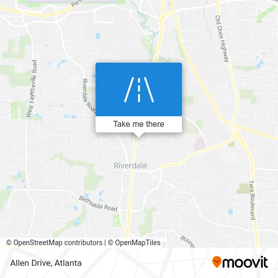 Allen Drive map