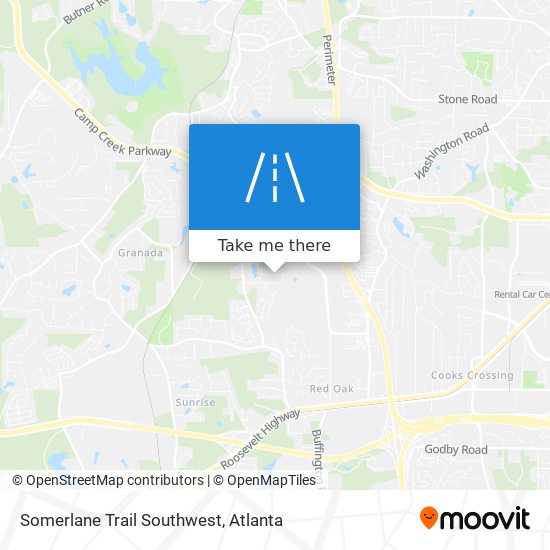 Somerlane Trail Southwest map