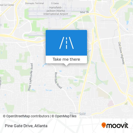 Pine Gate Drive map