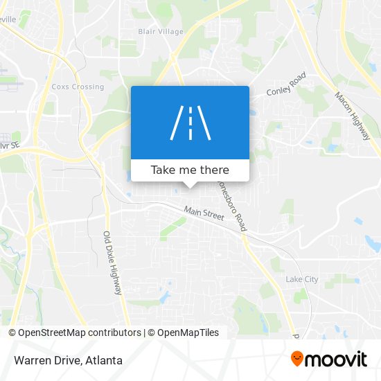 Warren Drive map