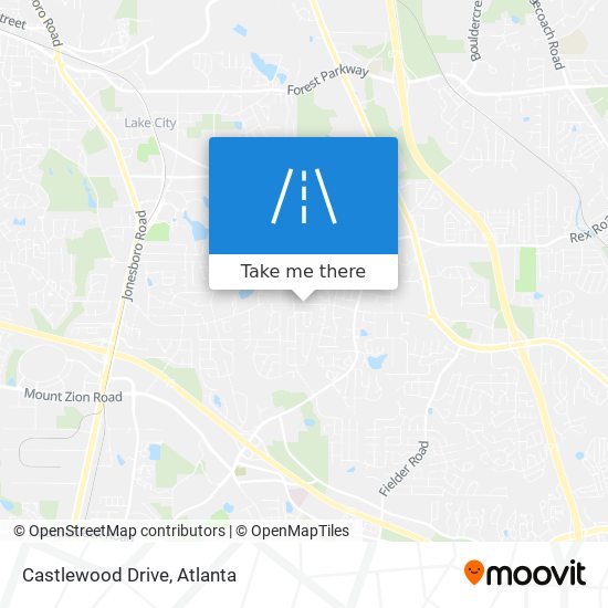 Castlewood Drive map