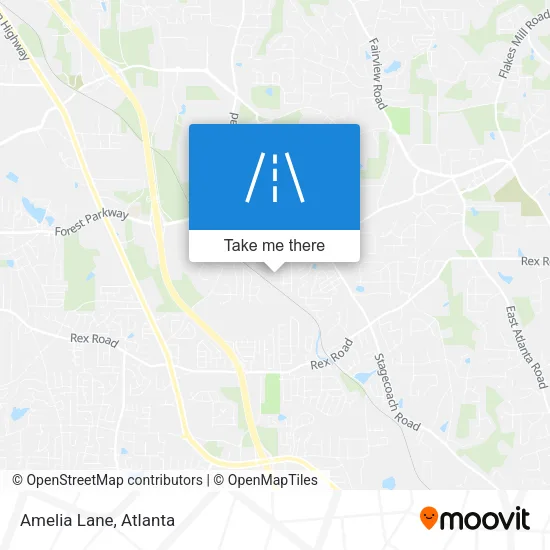 Amelia Lane map