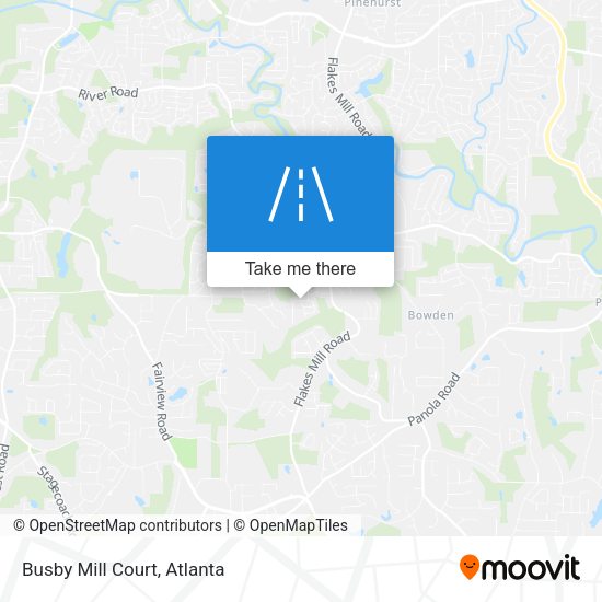 Mapa de Busby Mill Court