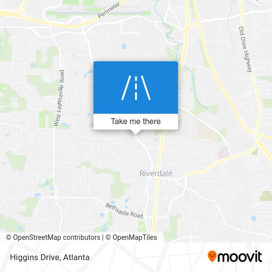Higgins Drive map