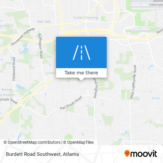 Burdett Road Southwest map