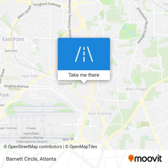 Barnett Circle map