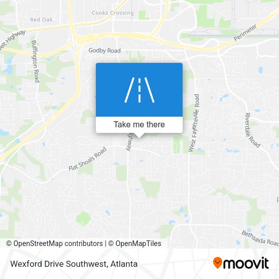 Wexford Drive Southwest map