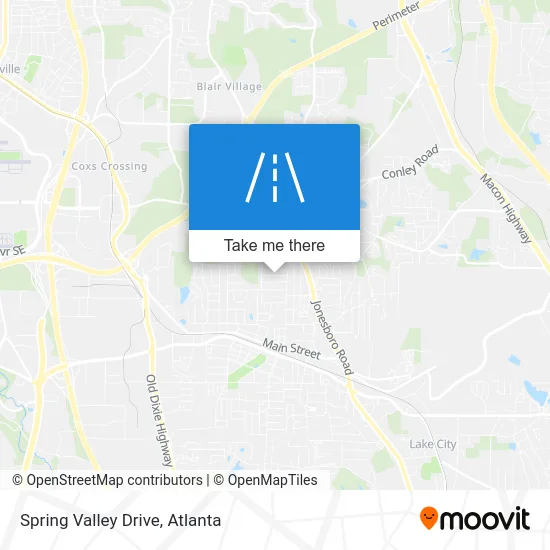 Spring Valley Drive map