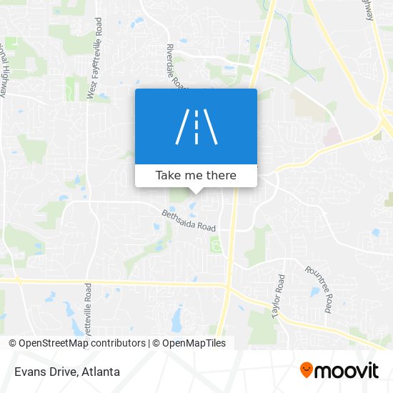 Evans Drive map