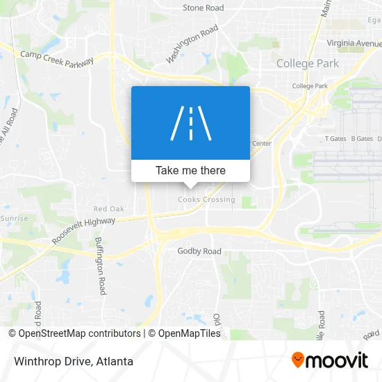 Winthrop Drive map