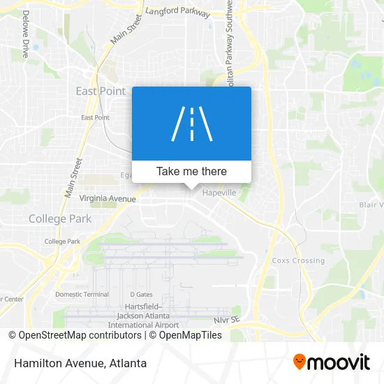 Hamilton Avenue map