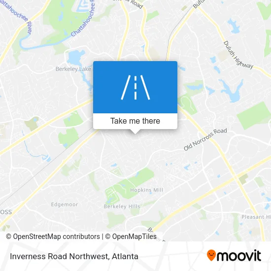 Mapa de Inverness Road Northwest