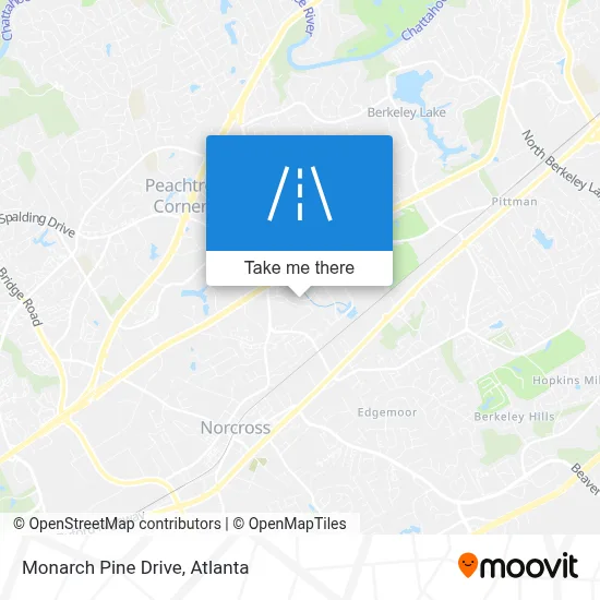Monarch Pine Drive map