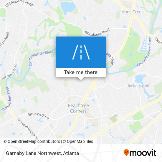 Garnaby Lane Northwest map