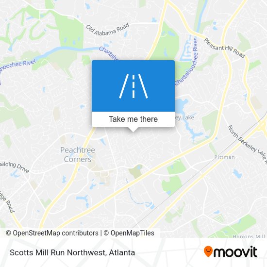 Scotts Mill Run Northwest map