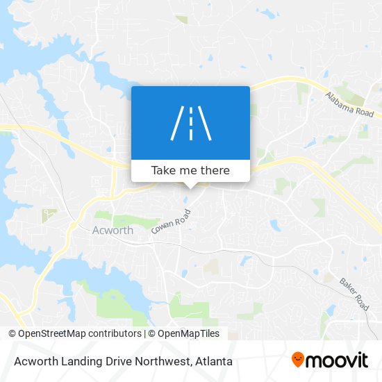 Acworth Landing Drive Northwest map