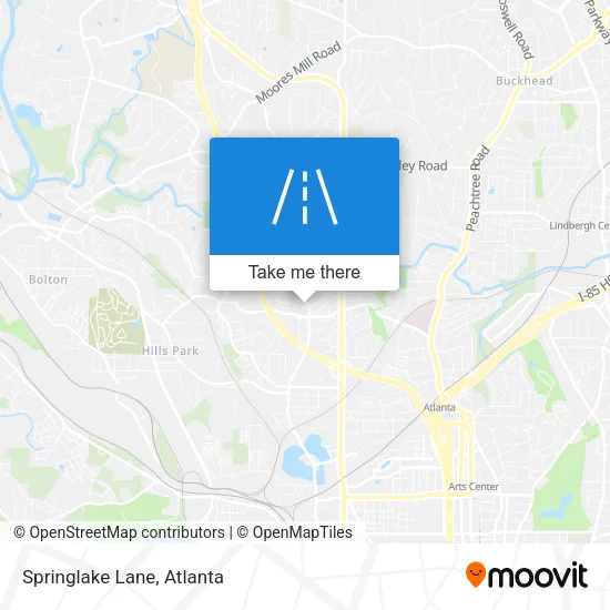 Springlake Lane map