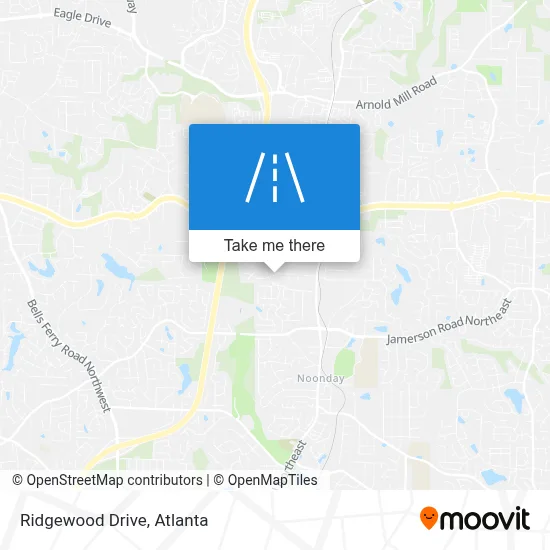 Ridgewood Drive map