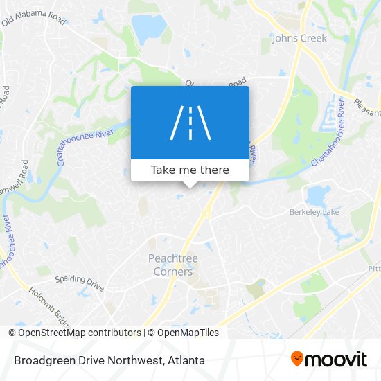 Mapa de Broadgreen Drive Northwest