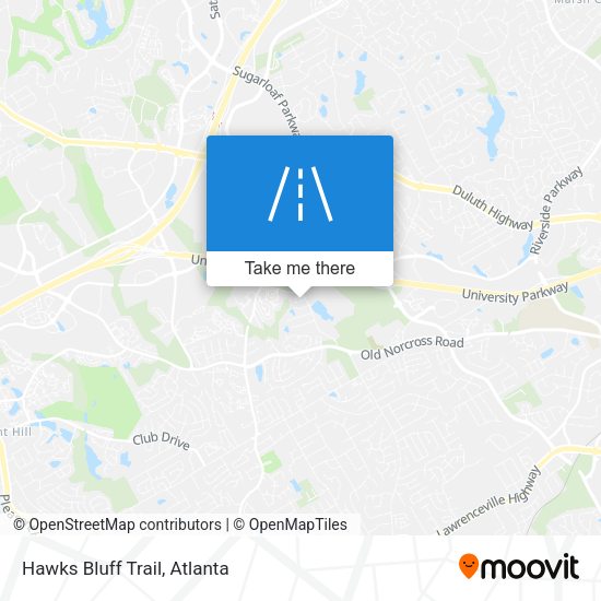 Mapa de Hawks Bluff Trail