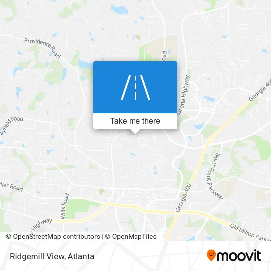 Ridgemill View map