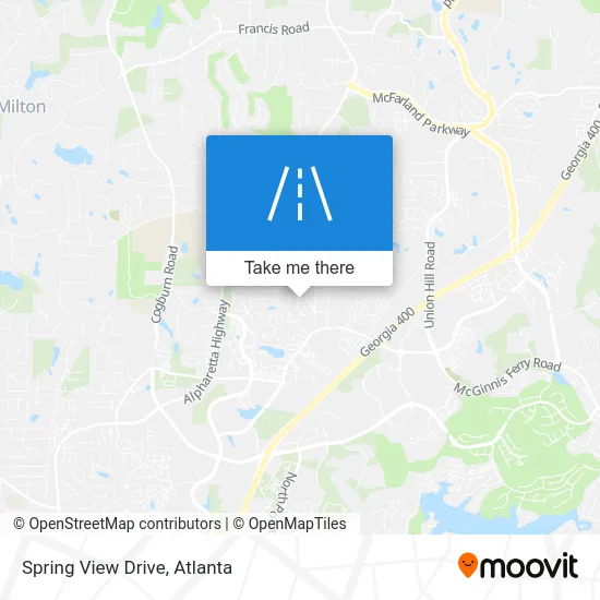 Spring View Drive map