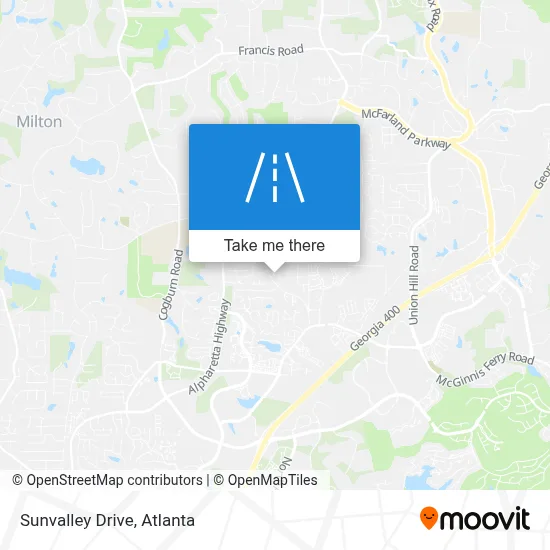 Sunvalley Drive map