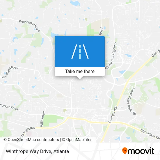 Winthrope Way Drive map