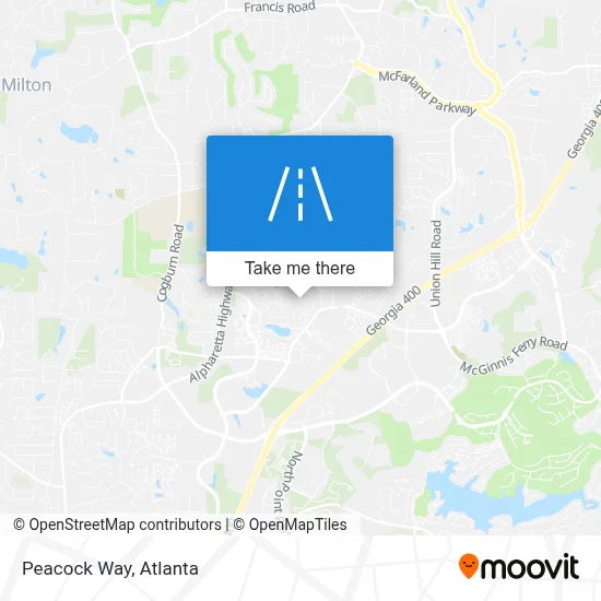 Peacock Way map