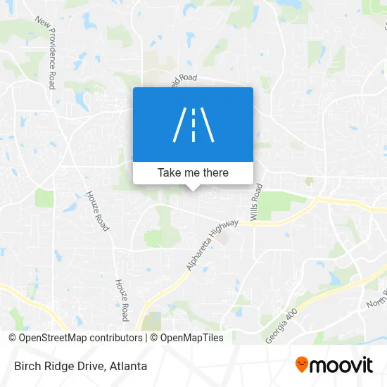 Birch Ridge Drive map