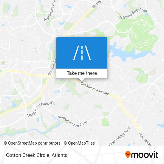 Mapa de Cotton Creek Circle