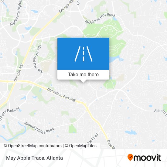 Mapa de May Apple Trace