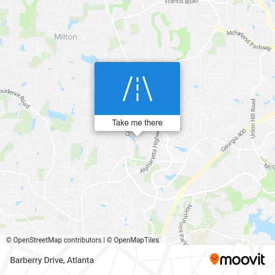 Barberry Drive map