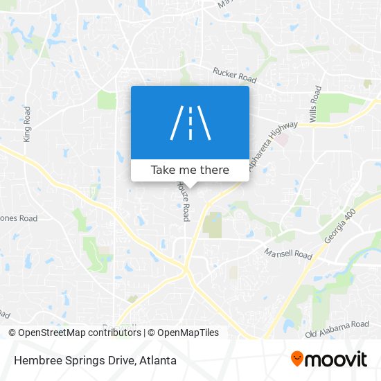 Hembree Springs Drive map