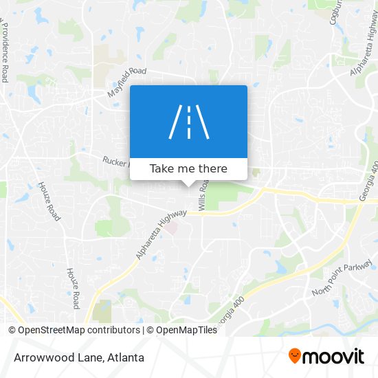 Mapa de Arrowwood Lane