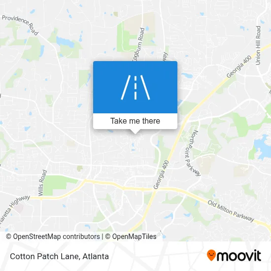 Cotton Patch Lane map