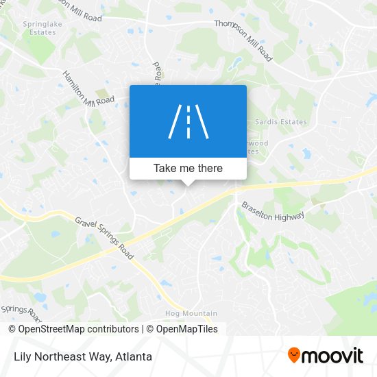 Lily Northeast Way map