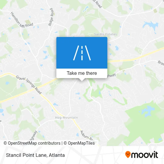 Stancil Point Lane map