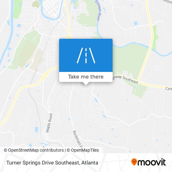 Mapa de Turner Springs Drive Southeast