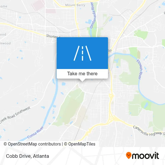 Cobb Drive map