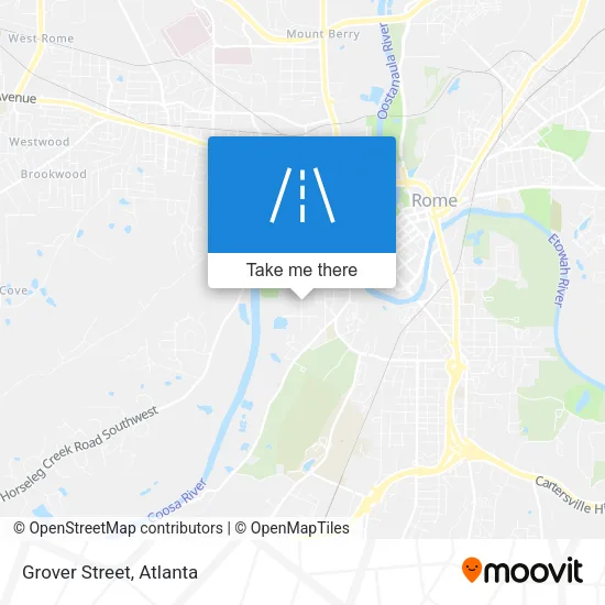 Grover Street map